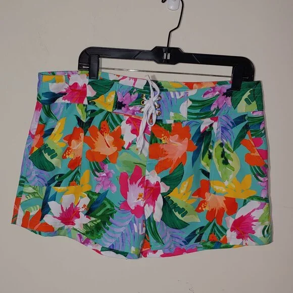 La Blanca Abstract Tropical Floral Swim Board Shorts Size XL - Picture 1 of 6